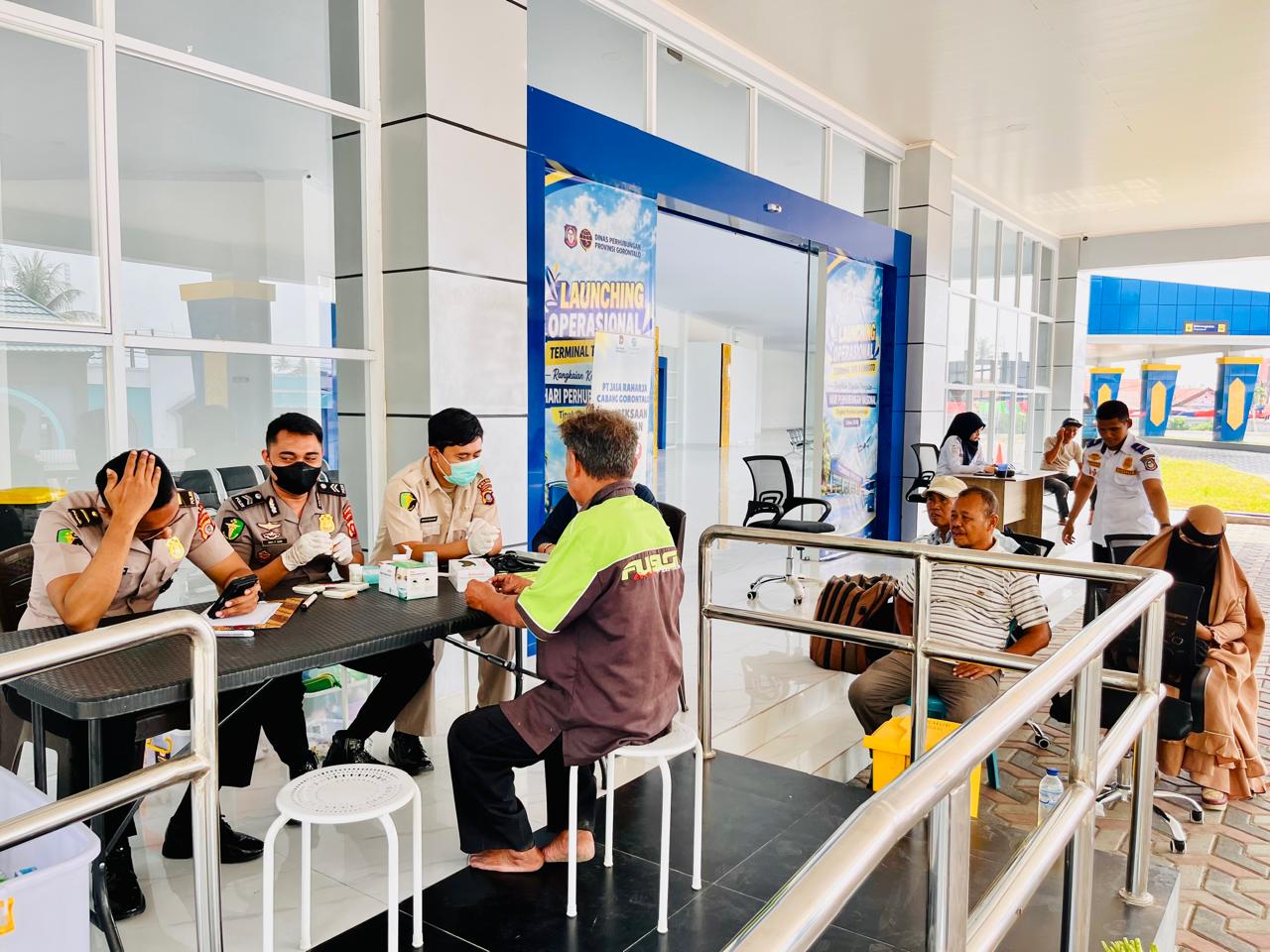 Terminal Tipe B Limboto Gelar Pemeriksaan Kesehatan Gratis, Gandeng Jasa Raharja dan RS Bhayangkara Gorontalo